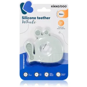 Kikkaboo Silicone Teether Whale jouet de dentition Blue 1 pcs