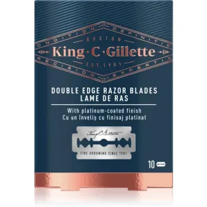 Gillette King C. Double Edge lames de rasoir de rechange 10 pcs
