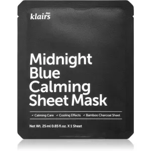 Klairs Midnight Blue Calming Sheet Mask masque apaisant en tissu 25 ml