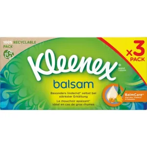 Kleenex Balsam Triple Box mouchoirs en papier 3x64 pcs