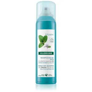 Klorane Organic Mint shampoing sec pour les cheveux exposés à la pollution de l’air 150 ml