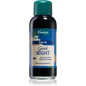 Kneipp Good Night huile de bain apaisante Swiss Stone Pine & Balsam Torchwood 100 ml