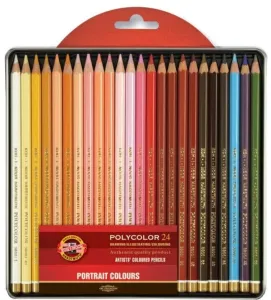 KOH-I-NOOR Ensemble de crayons de couleur Portrait 24 pièces