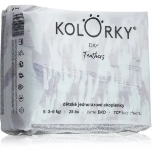 Kolorky Day Feathers couches ÉCO à usage unique taille S 3-6 Kg 25 pcs