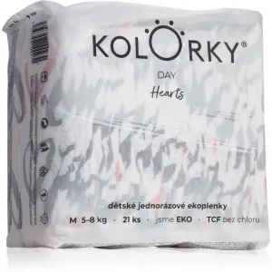 Kolorky Day Hearts couches ÉCO à usage unique taille M 5-8 Kg 21 pcs