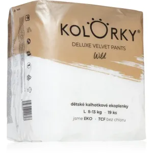 Kolorky Deluxe Velvet Pants Wild couches-culottes à usage unique taille L 8-13 Kg 19 pcs