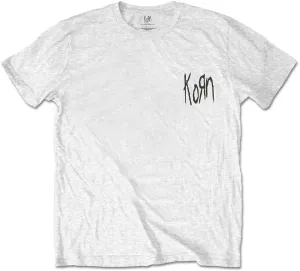 Korn T-shirt Scratched Type White L