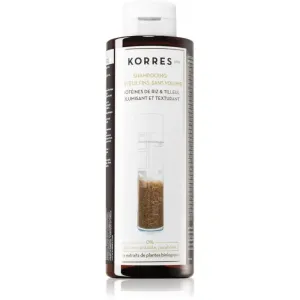 Korres Rice Proteins & Linden shampoing pour cheveux fins 250 ml