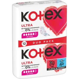 Kotex Ultra Comfort Super serviettes hygiéniques 12 pcs
