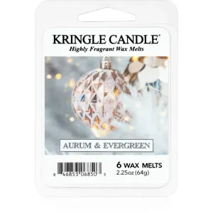 Kringle Candle Aurum & Evergreen tartelette en cire 64 g