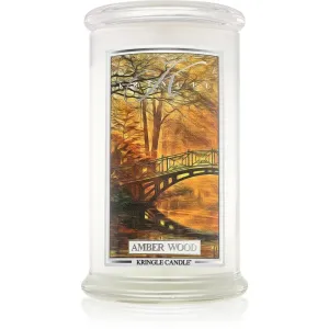 Kringle Candle Amber Wood bougie parfumée 624 g