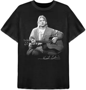 Kurt Cobain T-shirt Guitar Black L