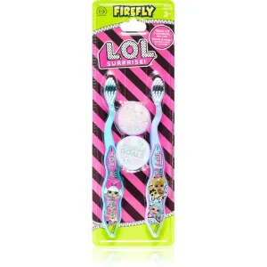 L.O.L. Surprise Travel Kit 2 Toothbrush and Caps brosse à dents pour enfants avec porte-brosse à partir de 3 ans 2 pcs