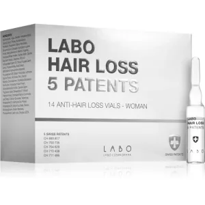 Labo Hair Loss 5 Patents cure intense anti-chute pour femme 14x3,5 ml
