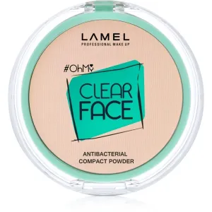 LAMEL OhMy Clear Face poudre compacte au composant antibactérien teinte 405 Sand Beige 6 g