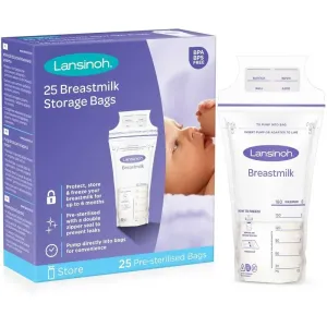 Lansinoh Breastfeeding Breastmilk Storage Bags sachet pour conserver le lait maternel 25 pcs