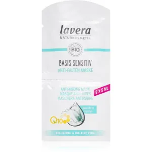 Lavera Basis Sensitiv Q10 masque anti-rides et raffermissant visage à la coenzyme Q10 2x5 ml