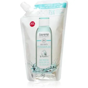 Lavera Basis Sensitiv gel de douche corps et cheveux pour peaux sensibles recharge 500 ml