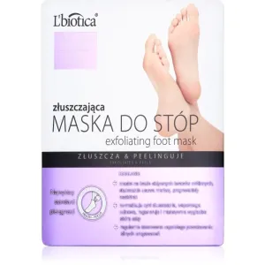 L’biotica Masks chaussettes exfoliantes pour adoucir et hydrater la peau des pieds pcs #108648