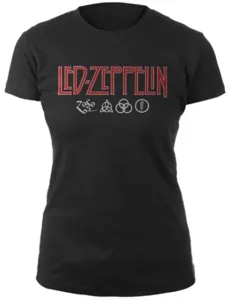 Led Zeppelin T-shirt Logo & Symbols Black L