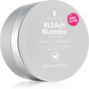 Lee Stafford Bleach Blondes Ice White masque cheveux anti-jaunissement 200 ml