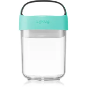 Lékué Jar To Go boîte à goûter petit format coloration Turquoise 400 ml