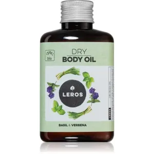 Leros Dry body oil basil & verbena huile sèche 100 ml