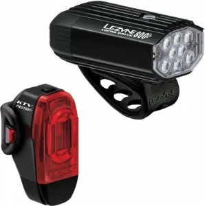 Lezyne Micro Drive 800+/KTV Drive Pro+ Pair Satin Black/Black Front 800 lm / Rear 150 lm Éclairage de vélo