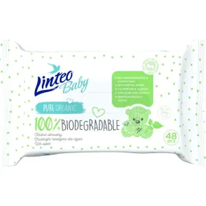 Linteo Baby 100% Biodegradable lingettes douces pour bébé 48 pcs