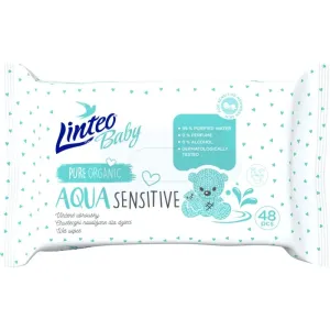 Linteo Baby Aqua Sensitive lingettes douces pour bébé 48 pcs