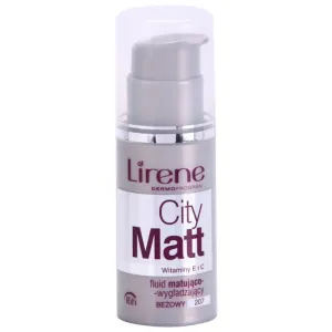 Lirene City Matt fond de teint fluide matifiant effet lissant teinte 207 Beige 30 ml