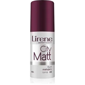 Lirene City Matt fond de teint fluide matifiant effet lissant teinte 208 Toffee 30 ml