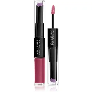 L’Oréal Paris Infallible 24H brillant et rouge à lèvres longue tenue 2 en 1 teinte 302 Rose Eternite 5,7 g