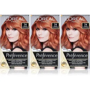 L’Oréal Paris Préférence coloration cheveux 74 Dublin (conditionnement avantageux) teinte