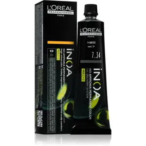 L’Oréal Professionnel Inoa coloration cheveux permanente sans ammoniaque teinte 7.34 60 ml