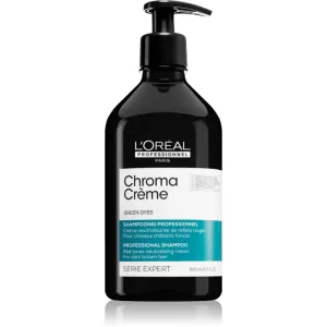 L’Oréal Professionnel Serie Expert Chroma Crème correcteur de couleur qui neutralise les tons rouges pour cheveux foncés 500 ml