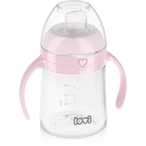 LOVI First Cup tasse avec supports Pink 6m+ 150 ml