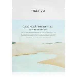 ma:nyo Galac Niacin Essence masque tissu éclat pour un effet naturel 30 g