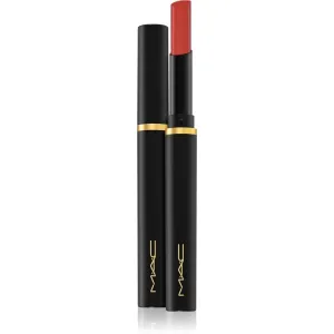 MAC Cosmetics Powder Kiss Velvet Blur Slim Stick rouge à lèvres mat hydratant teinte Devoted To Chili 2 g