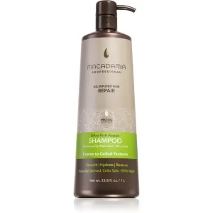 Macadamia Natural Oil Ultra Rich Repair shampoing régénérateur en profondeur pour cheveux très abîmés 1000 ml