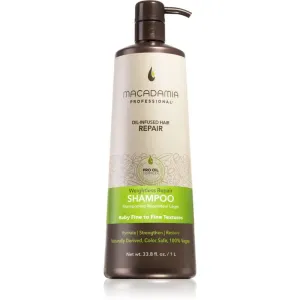 Macadamia Natural Oil Weightless Repair shampoing léger hydratant pour tous types de cheveux 1000 ml