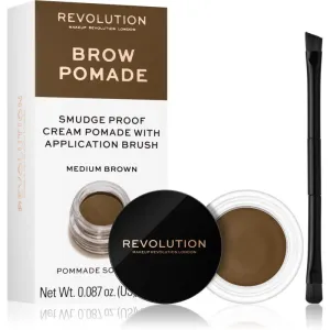 Makeup Revolution Brow Pomade pommade-gel sourcils teinte Medium Brown 2.5 g #110404