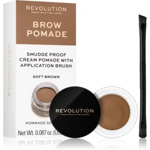 Makeup Revolution Brow Pomade pommade-gel sourcils teinte Soft Brown 2.5 g