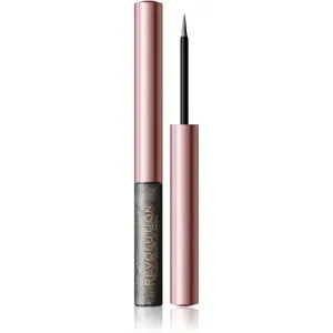 Makeup Revolution Festive Allure Eyeliner liquide haute précision teinte Silver Flash 2,4 ml