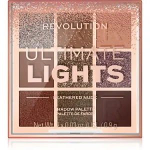 Makeup Revolution Ultimate Lights palette de fards à paupières teinte Nude 8,1 g