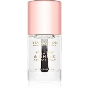 Makeup Revolution Plump & Shine vernis à ongles effet gel transparent 10 ml #121421