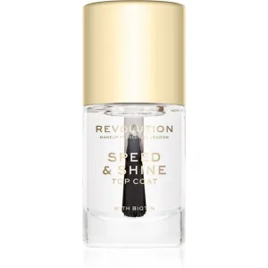 Makeup Revolution Speed & Shine vernis à ongles à séchage rapide transparent 10 ml #121422