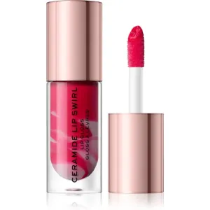 Makeup Revolution Ceramide Swirl brillant à lèvres hydratant teinte Bitten Red 4,5 ml