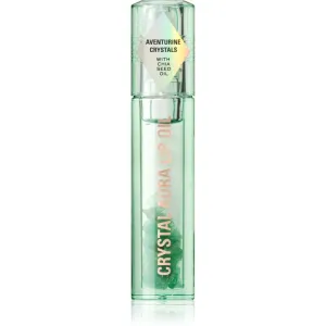 Makeup Revolution Crystal Aura huile à lèvres nutrition et hydratation teinte Aventurine Cucumber 2,5 ml