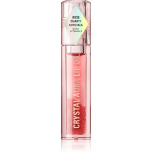 Makeup Revolution Crystal Aura huile à lèvres nutrition et hydratation teinte Rose Quartz 2,5 ml